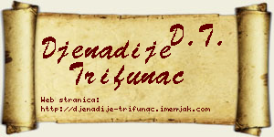 Đenadije Trifunac vizit kartica
